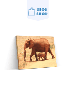 Éléphant et bébé éléphant | Diamond Painting | Peinture Diamant