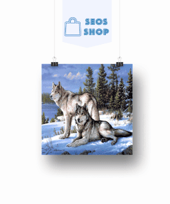 Loups dans la neige | Diamond Painting | Peinture Diamant