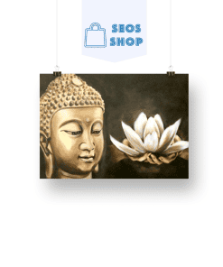 Bouddha en or et lotus | Diamond Painting | Peinture Diamant