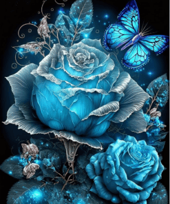 Fleur et papillon magiques | Diamond Painting | Peinture Diamant