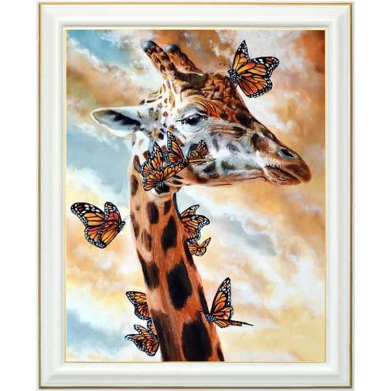 diamant peinture animaux la girafe majestueuse 1