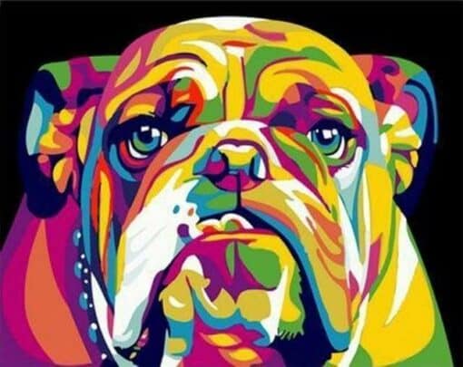 Bulldog Pop Art Diamond Painting | Seos Shop ®