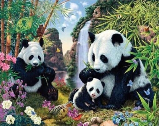 Diamond Painting - Famille de Panda | Seos Shop ®