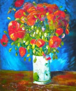 Diamond Painting - Vase avec Coquelicots - Van Gogh | Seos Shop ®