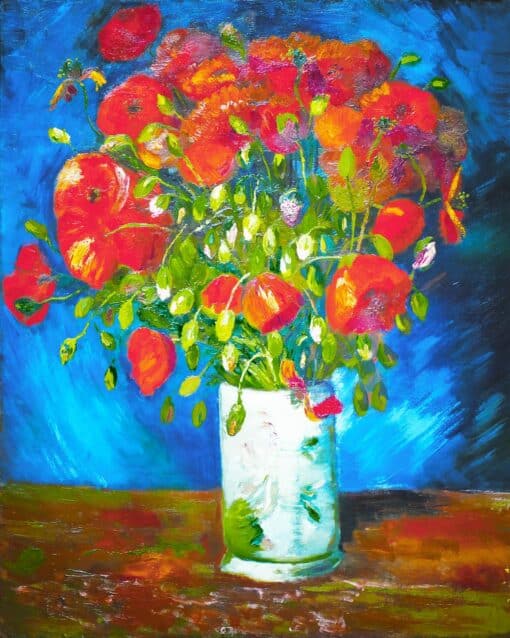 Diamond Painting - Vase avec Coquelicots - Van Gogh | Seos Shop ®