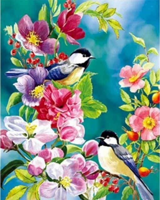 Jolis oiseaux au Printemps Diamond Painting | Seos Shop ®