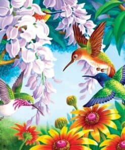 Les oiseaux et les Fleurs Diamond Painting | Seos Shop ®