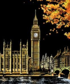 Peinture à gratter - Big Ben à Londres Diamond Painting | Seos Shop ®