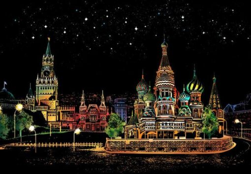Peinture à gratter - Moscou en Russie Diamond Painting | Seos Shop ®