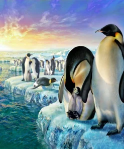 Pingouins sur la banquise Diamond Painting | Seos Shop ®