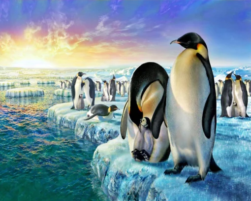 Pingouins sur la banquise Diamond Painting | Seos Shop ®