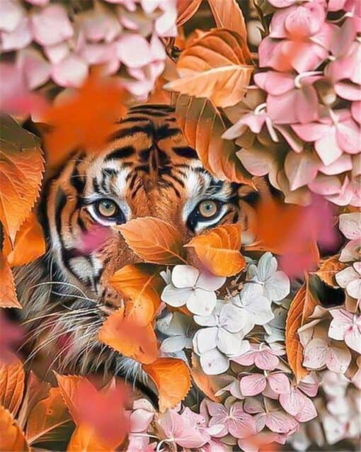 Tigre et Fleurs Diamond Painting | Seos Shop ®