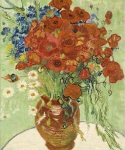 Van Gogh - Marguerites et coquelicots rouges Diamond Painting | Seos Shop ®