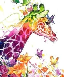 Diamond Painting - Girafe colorée | Seos Shop ®