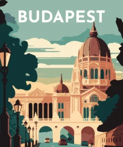 Affiche Vintage Budapest Diamond Painting | Seos Shop ®