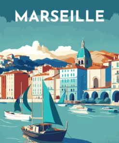 Affiche Vintage Marseille Diamond Painting | Seos Shop ®