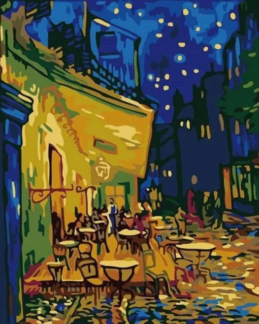 Broderie Point de Croix - Van Gogh Terrasse de Café Diamond Painting | Seos Shop ®