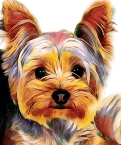 Broderie Point de Croix - Yorkshire Terrier Diamond Painting | Seos Shop ®