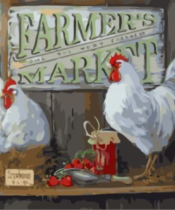 Des poules à la ferme Diamond Painting | Seos Shop ®