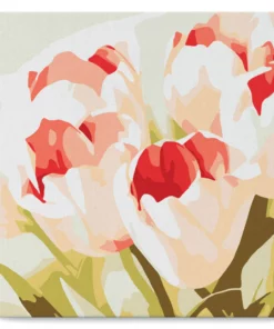 Diamond Painting 20x20cm avec cadre Eclosion de Tulipes Diamond Painting | Seos Shop ®