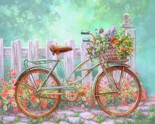 Diamond Painting - Bicyclette Fleurie | Seos Shop ®