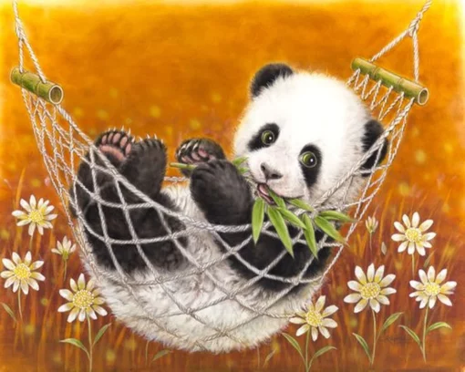 Diamond Painting - Panda dans son hamac | Seos Shop ®