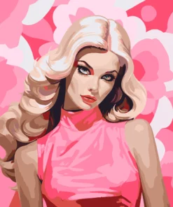 Diva Blonde en Rose Diamond Painting | Seos Shop ®