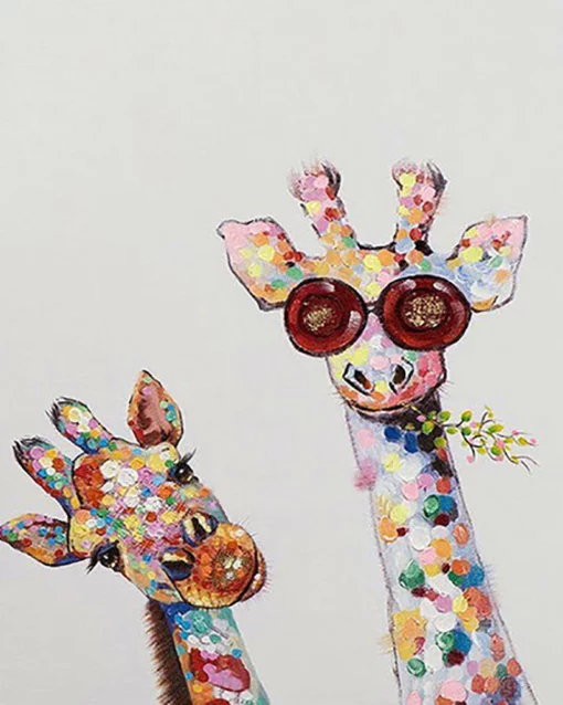 Duo de Girafes Pop Art Diamond Painting | Seos Shop ®