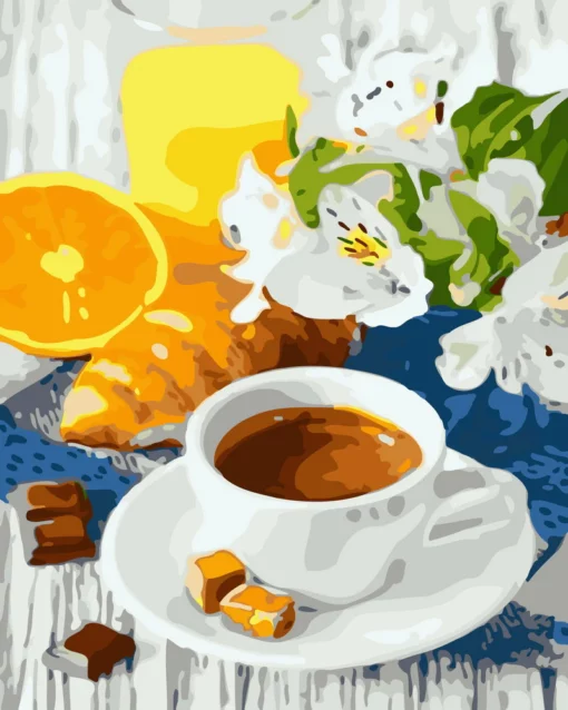 Petit-déjeuner et tasse de café Diamond Painting | Seos Shop ®