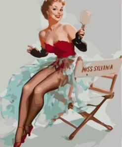Pin-up Miss Sylvania Diamond Painting | Seos Shop ®