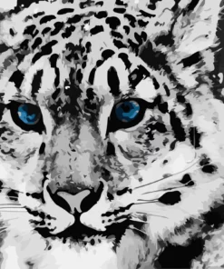 Portrait de Tigre aux Yeux Bleus Diamond Painting | Seos Shop ®