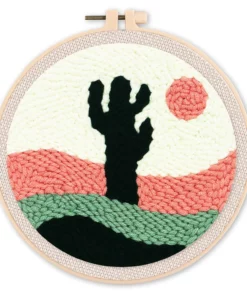 Punch Needle Cactus dans le Désert Diamond Painting | Seos Shop ®