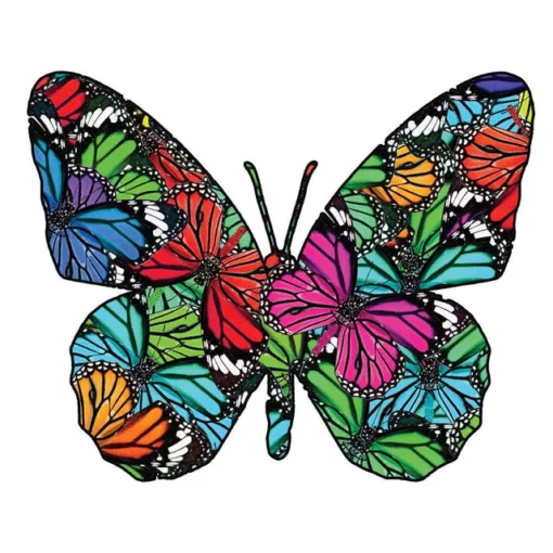 Puzzle 2D en Bois - Papillon Vibrant Diamond Painting | Seos Shop ®