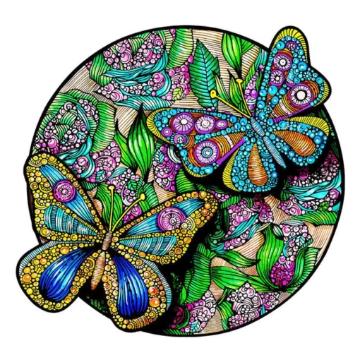 Puzzle 2D en Bois - Papillons Diamond Painting | Seos Shop ®