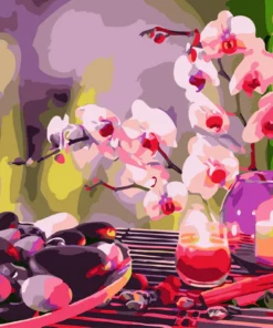 Relaxation avec Bougies et fleurs Diamond Painting | Seos Shop ®
