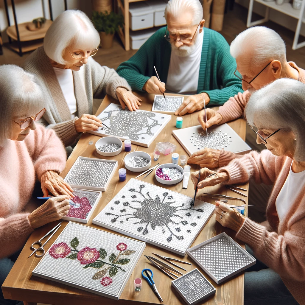 Les bienfaits thérapeutiques du diamond painting pour les personnes âgées